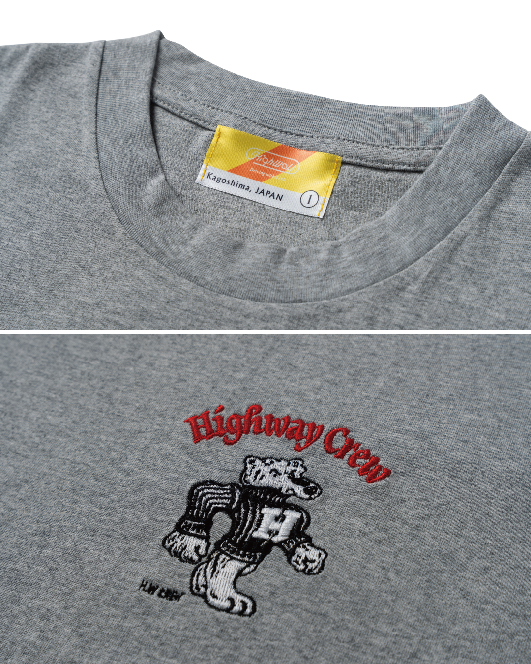 Highway BEAR T-shirts GRAY