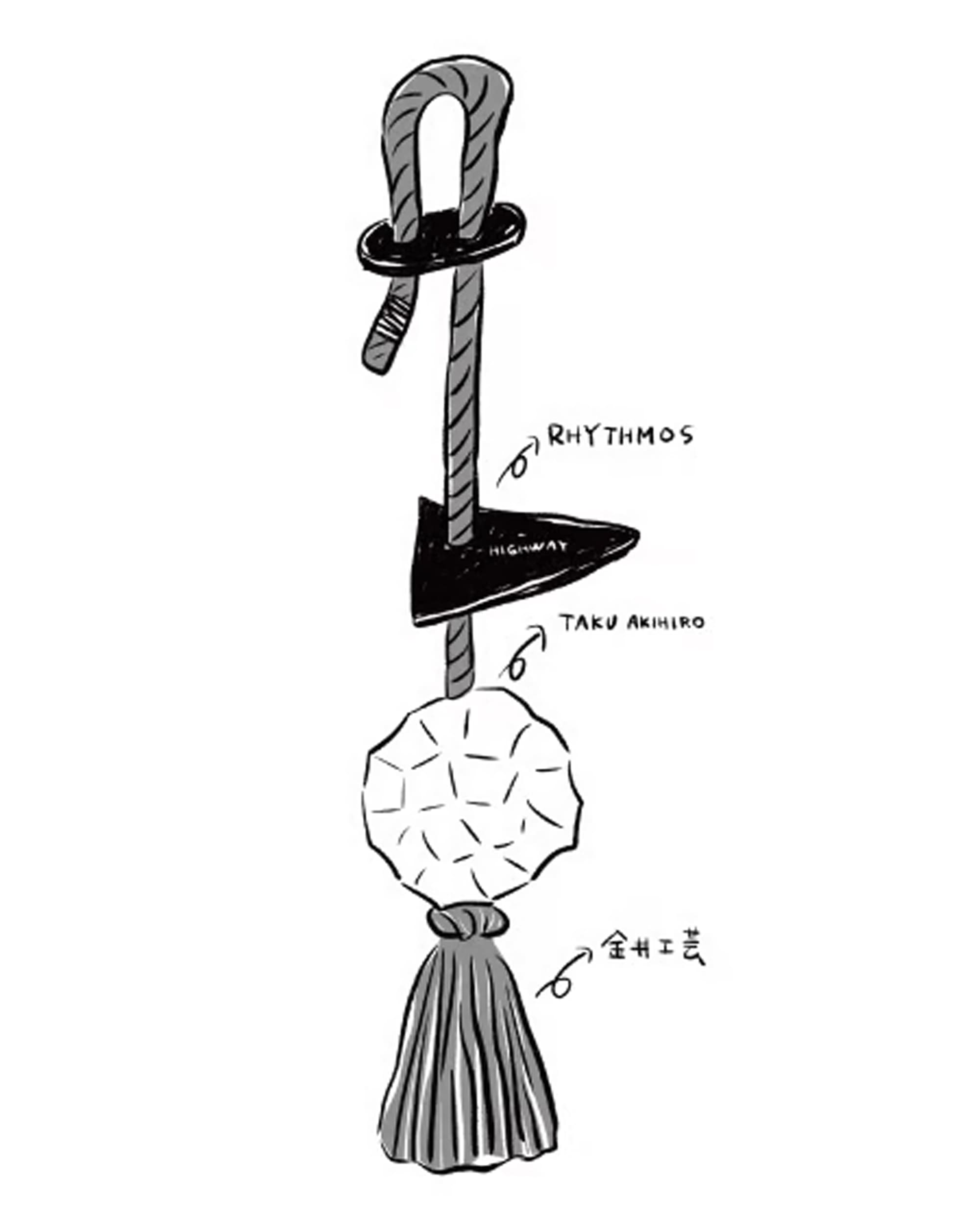 工芸品 Highway WOODEN AIR FRESHNER Taku Akihiro WOODEN AIR FRESHENER Black – Highway